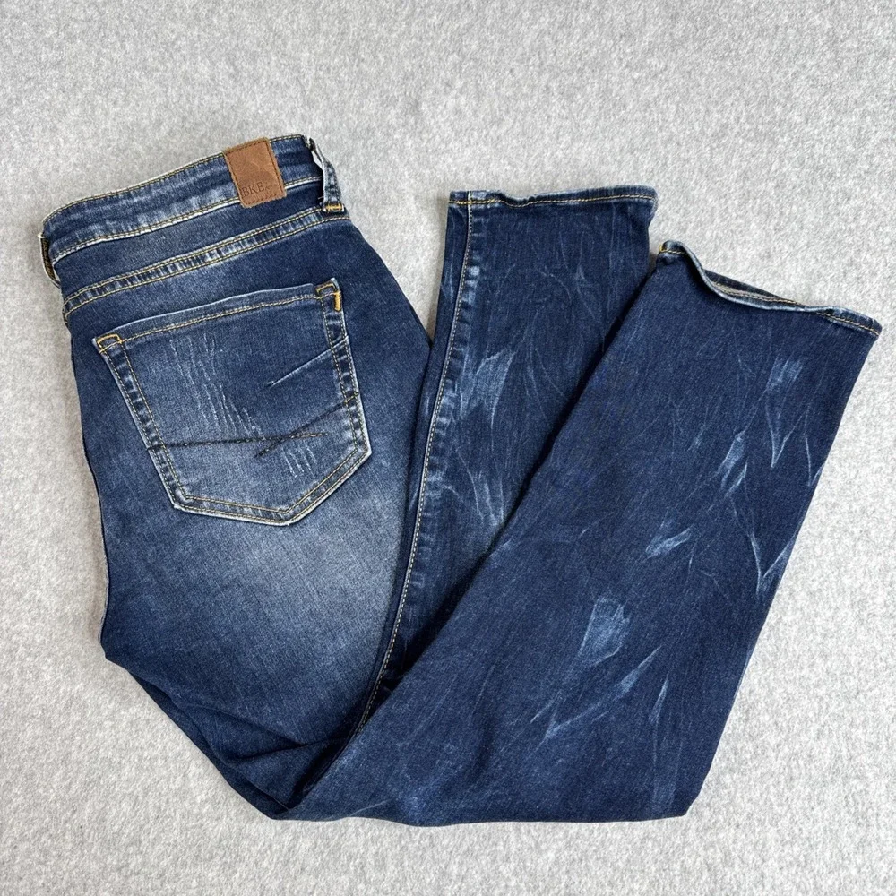BKE Buckle Jeans Womens 29x24 (31x24) Blue Denim Crop Stella Low Rise Straight